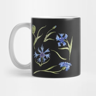 set of blue flowers_4 Mug